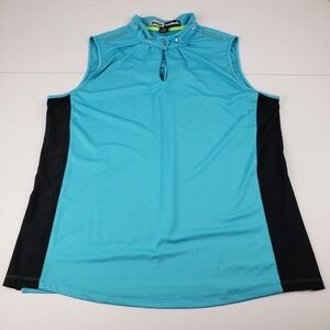 Jamie Sadock Golf Tank Top Women's XL Teal Sleeveless Pullover Golf Top